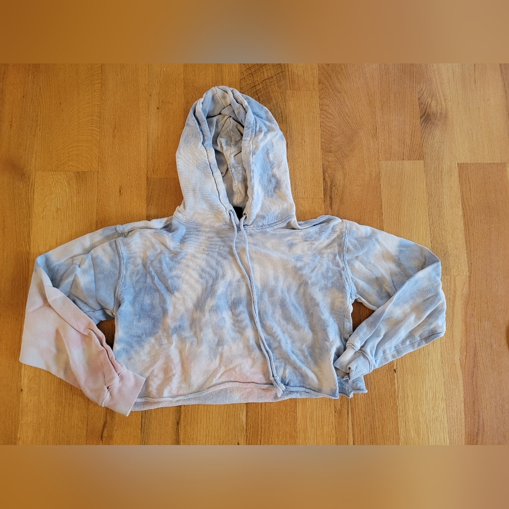 Wild Fable Blue and Pink Tie-Dye Hoodie